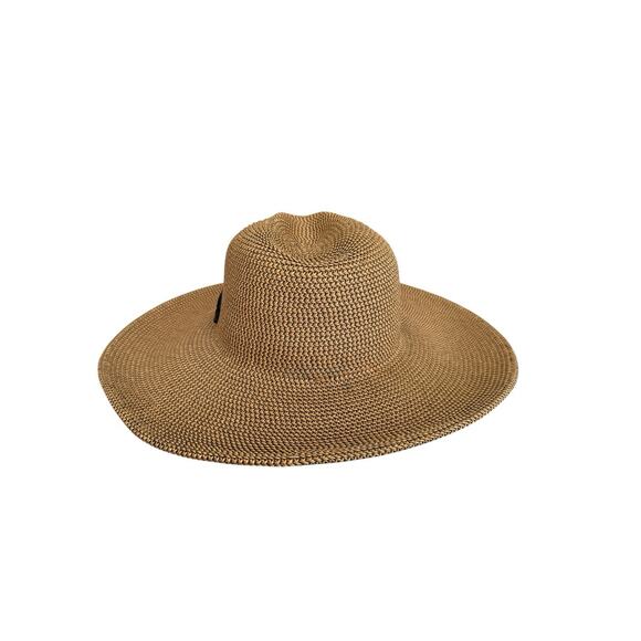 San Diego Hat Co Wide Brim Straw Hat Tan Brown Chin Strap Sun Beach Outdoor main image 5